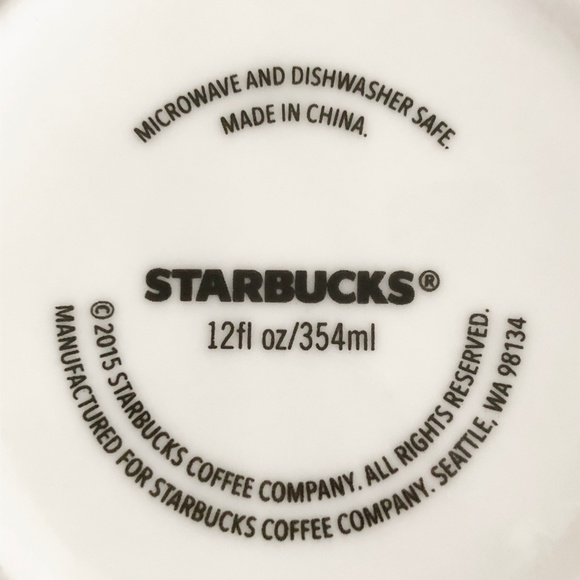 Set 2 Starbucks 2015 Christmas Tree Holiday Mug Pine Tree Coffee Cup - Picture 8 of 13